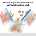 thumbnail image 4 of Ecoberi 12 Pack Reusable Food Storage Bags, Airtight, Lunch, Snacks, Travel, 4 of 10