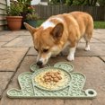 thumbnail image 4 of Frog Shaped Silicone Pet Lick Mat Multi-Texture Slow Feeder Tray Anti-Anxiety Suction Feeding Pad For Dogs Cats Wet Food Feeding(Light Green-20cm), 4 of 5