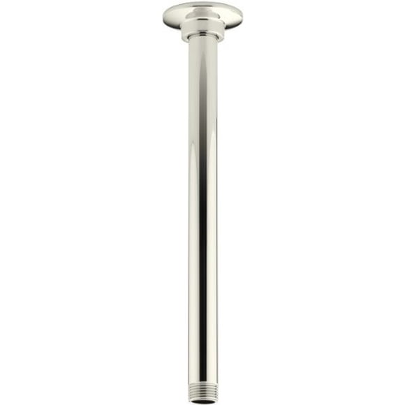 KOHLER K-7392-SN 12-Inch Ceiling Mount Showerarm, Vibrant Polished Nickel