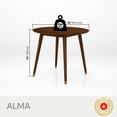 thumbnail image 2 of Acacia Alma Solid Wood Dining Table - Walnut, 2 of 10