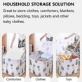 thumbnail image 4 of 3-pack Large Capacity Cartoon Print Clothes Storage Bag Underbed Closet Organizer With Handles And Zippers For Comforters Blankets And Beddings, 4 of 5