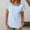 Light Blue, variant on Pincandy Women's Casual Solid V Neck Loose Striped Short Sleeved T-shirt Top Summer Tops Cute Neck Tops Loose Dressy Casual Shirts Cap,Blue,S