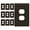 Brown, variant on Enerlites 1-Gang 4.50" x 2.76" Duplex Wall Plates Kit, Electrical Outlet Covers, White, 10pcs