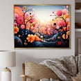 thumbnail image 2 of Designart "Botanical Abstract Wonderland Pink and Blue Delight II" Extra Large Abstract Framed Wall Art - Modern Blue Abstract Botanicals Bedroom Framed Canvas Wall Art, 2 of 7