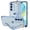 Blue, variant on REQO for Samsung Galaxy A16 4G/5G Case Cute Love-Heart Plating Strap Phone Cover for Women Girls Bling Silicone Camera Protection Bumper Shockproof Phone Case for Galaxy A16 4G/5G (6.7")