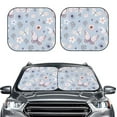 thumbnail image 2 of Saiise Blue Butterfly for Foldable Car Sun Shades (2-Pack) Offer Sun Protection with an Easy-fold Design for Convenient Windshield Shading-Medium, 2 of 6