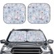 thumbnail image 2 of Balery Blue Butterfly Parasol para parabrisas de coche de 2 piezas | Parasol plegable para parabrisas delantero de coche para la mayoría de sedanes-Medium, 2 of 6
