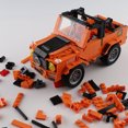 thumbnail image 3 of Caja de programación creativa clásica, construye tus propios juguetes, kit de construcción para niños, juguete de programación Jeep- naranja Adepaton WJ1-010, 3 of 9
