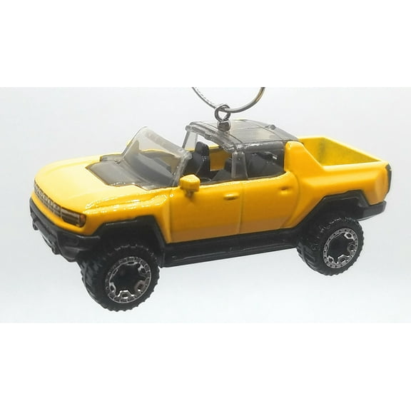 Christmas Ornament for GMC Hummer EV Yellow Black