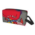 thumbnail image 2 of Goofa Dinosaur Super Hero Cartoon Printed Toiletry Bag with Handle,Large Capacity Travel Makeup Cosmetic Bag for Women, Carry on Airport Airline Compliant Bag, 2 of 9