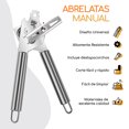 thumbnail image 2 of Abrelatas Manual Bazzeff Acero Inoxidable Sacacorchos Can Opener, 2 of 7