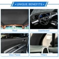 thumbnail image 3 of Unique Bargains Breathable Mesh Headliner Fabric Interior Trim DIY Roof Repair Replacement for Car Truck RV SUV Automotive Breathable Mesh Fabric Black 85" L x 60" W, 3 of 7