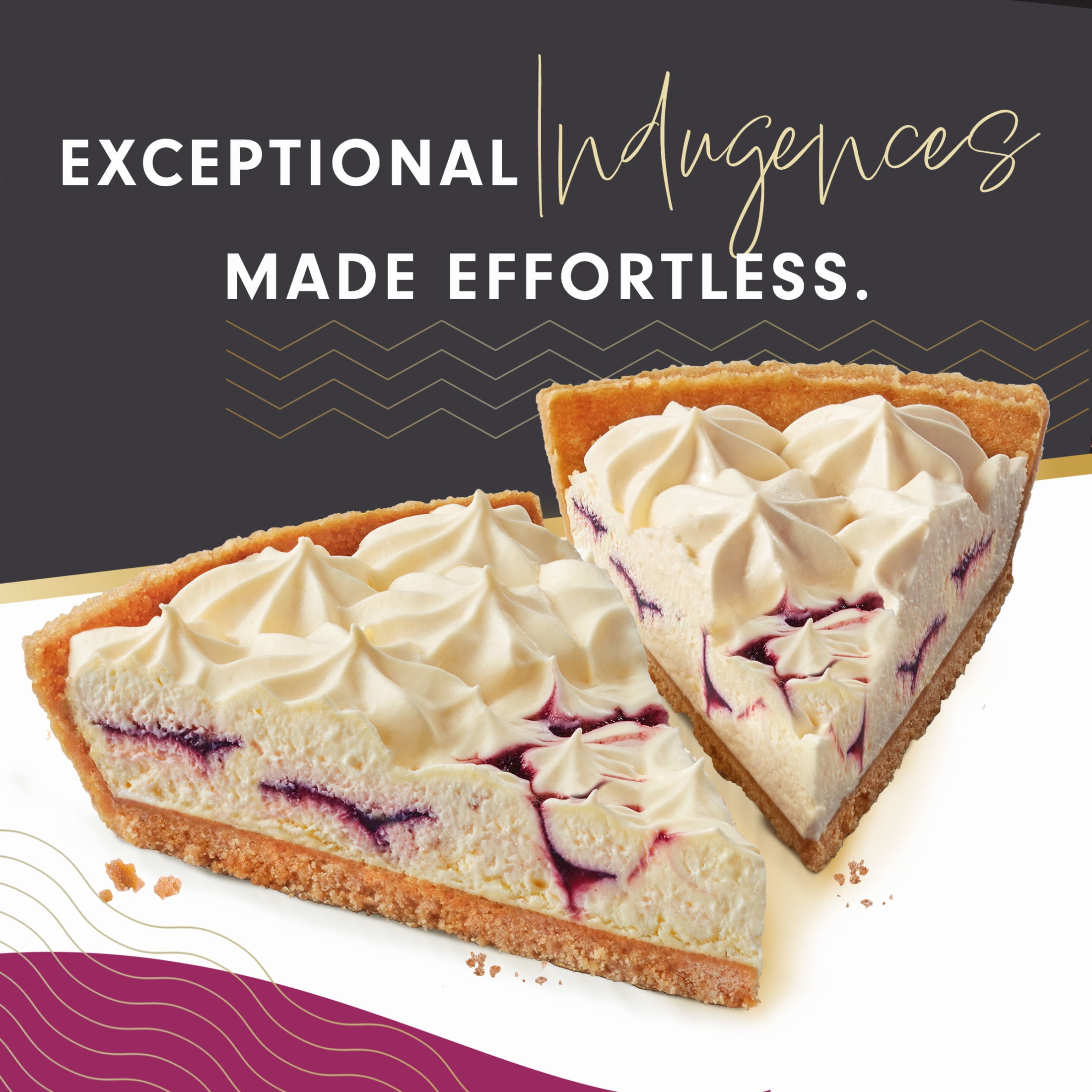 Edwards Singles Desserts Frozen Whipped Berry Cheesecake, 5.2 oz 2 Pack