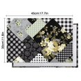 thumbnail image 5 of Pioneer Flower Floral Print Pattern Summer Placemats Table Placemats Set Of 6-Linen Kitchen Washable Placemats Table Mats 12x18 Inch Non-Slip Heat Resistant, 5 of 5