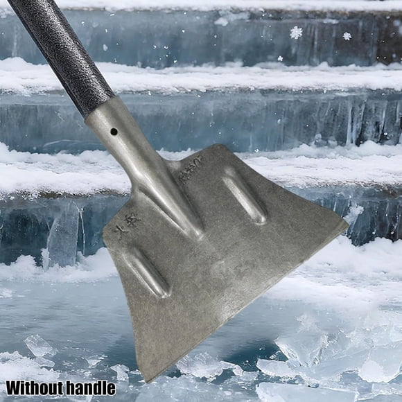 Tête de Pelle à Neige en Acier au Manganèse / Pelle pour Enlever la Glace et les Débris / Outil de Nettoyage pour Jardin et Cour / Entretien des Allées et des Trottoirs