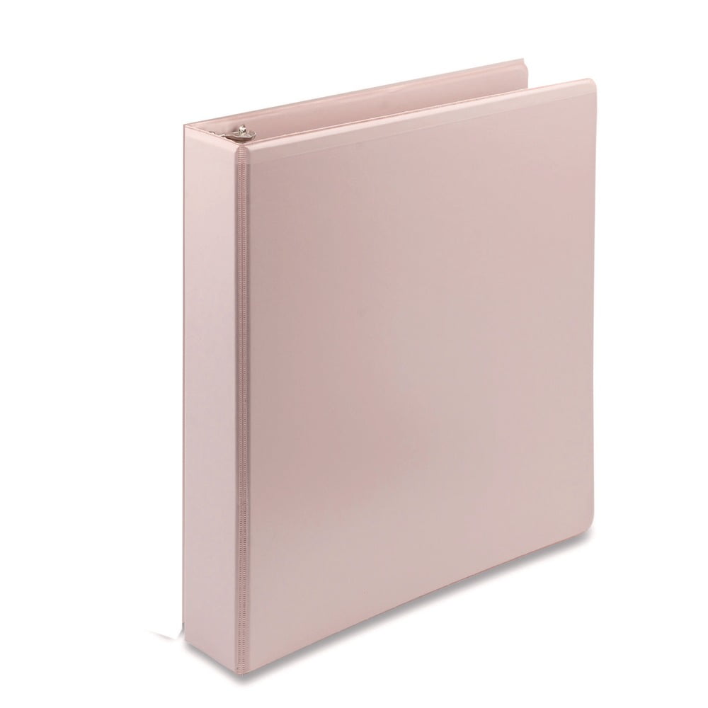 Samsill U69540 Earth's Choice 11 in. x 8.5 in. 1.5 in. Capacity Plant-Based BOHO D-Ring View Binders - Rose (2/Pack)