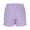 Purple, variant on Bxsruta Women's High Waist Gingham Check Elastic Waist Ruffle Hem Casual Shorts with Pockets