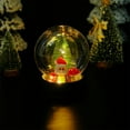 thumbnail image 5 of 2025 Christmas Resin Snow Globe with LED Light & Santa Claus Figurine,4.72in/12cm,Rotating Interior,Holiday Decor,Gift for Christmas/Winter,Home office Decor”, 5 of 5