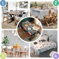thumbnail image 4 of Pioneer Flower Floral Print Pattern Rectangle Tablecloth 60"x120",Waterproof Polyester Rectangle Table Cloth, Wipeable Spillproof Polyester Tablecloth for Dining, Camping, Indoor and Outdoor, 4 of 6