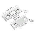 thumbnail image 2 of Magnetic Door Catch Latch -Invisible Strong Adhesion, Drill-Free Mount, Seamless Release- Ideal for Cabinets, Sliding Doors, 2 of 5