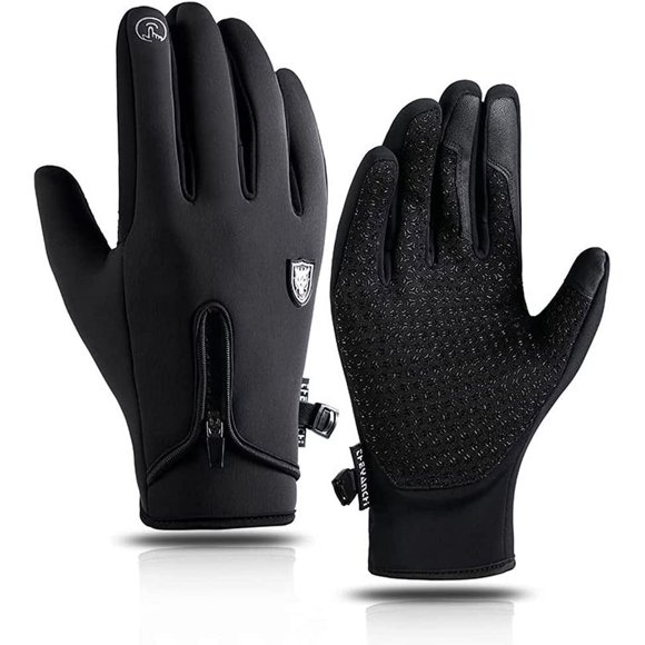 Guantes de Cyclisme Guantes Chaudes d'Hiver Résistantes à l'Eau pour Hommes et Femmes