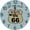 R5, variant on Get Your Kicks on Route 66 Wall Clock Road Trip Souvenir Gift for Man Garage Clock Bedroom Decor 10 Inches Battery Operated Silent Clocks Movement 10 Inches Non Ticking Room Decor
