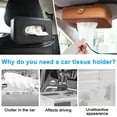 thumbnail image 6 of WSNIJFU Car Tissue Holder, Sun Visor Napkin Holder, PU Leather Backseat Car Tissue Case Holder, Mask Holder, Tissue Holder Napkin Box for Universal Auto, Car Must Haves Interior Accessories (Brown), 6 of 7