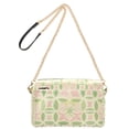 thumbnail image 2 of FORMRS Women Crossbody Purse with Chain Strap Vegan Leather Shoulder Handbag, Light Green Geometric, 2 of 7