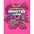 thumbnail image 5 of Monster Jam Toddler Girls' 2-Piece Short Sleeve T-Shirts Pink Heather Gray, 5 of 5