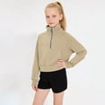 thumbnail image 5 of Dnhxils Girls Lightweight Pullover Zip Up Sweatshirt with Pockets for Kids Tween Girls Trendy Fall Clothes, 5 of 8