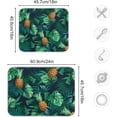 thumbnail image 3 of Tropical Leaf Pineapple Dish Drying Mat for Kitchen Counter, Ultra Absorbent Reversible Microfiber Dishes Drying Rack Pad Heat-resistant Mats 16x18in, 3 of 7