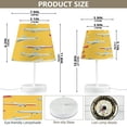 thumbnail image 2 of Ryvnso LED Bedside Table Lamp Airplane Yellow-d2 Bedroom Desk Lamps Nightstand Lampshade M, 2 of 7