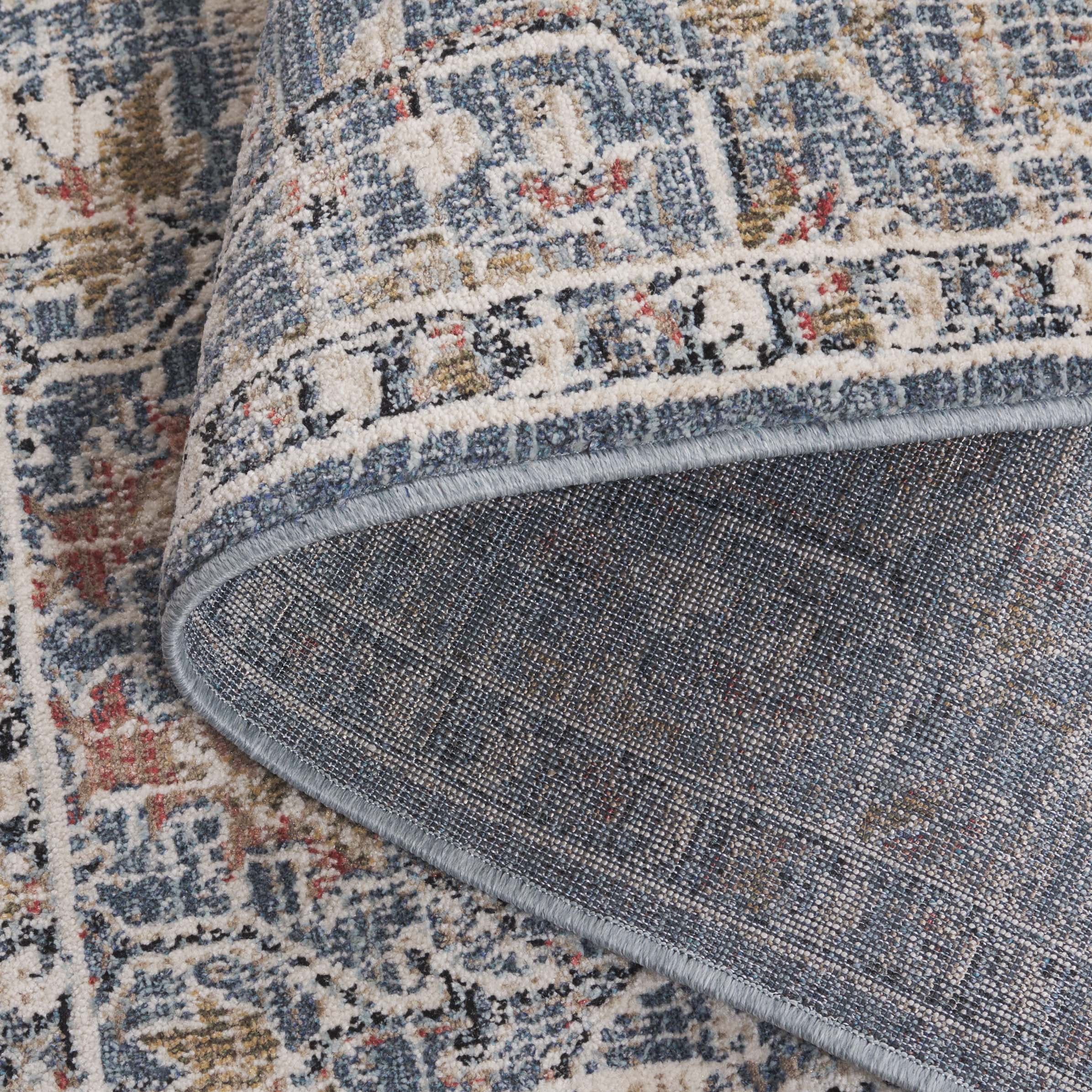SAFAVIEH Vivaldi Jules Abstract Area Rug, Light Blue/Ivory, 5'3" x 7'6"