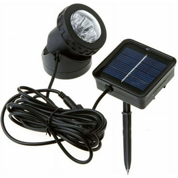 Warm White LED Garden & Pool Décor Solar-Powered Waterproof Pool Lights Depato