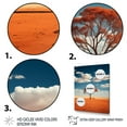 thumbnail image 3 of Designart "Australia Red Centre silence I" Floral Floater Framed Wall Decor, 3 of 7