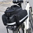 thumbnail image 4 of CIMAXIC Bike Rear Rack Pouch Storage Bag Black Oxford Cloth Large Capacity Design 1Pcs, 4 of 8