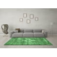 thumbnail image 3 of Ahgly Company Machine Washable Indoor Square Persian Emerald Green Traditional Area Rugs, 5' Square, 3 of 4