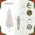 thumbnail image 5 of Puleo International 9 ft. Pre-Lit White Slim Fraser Fir Artificial Christmas Tree with 800 UL-Listed Lights, 5 of 5