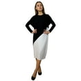 thumbnail image 3 of Women's Midi Length Color Blocked Comfy Dress, 3 of 7