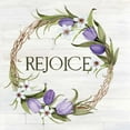 thumbnail image 2 of McKenna, Kathleen Parr 20x20 White Modern Wood Framed Museum Art Print Titled - Wreath with Words I v2, 2 of 4