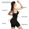 thumbnail image 3 of SHAPERX Bodysuits for Women Tummy Control Body Shaper Slimming Mid Thigh Shapewear with Removable Pads, 3 of 7