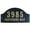 Slate, variant on 9 in. Ridgecrest Arch Slate Stone Color Solid Granite Address Plaque