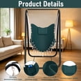 thumbnail image 6 of G TALECO GEAR Hammock Chair with Stand, Rustproof Hanging Chair with Stand, Hammock Swing Chair for Indoor and Outdoor Use in Patio, Yard, Garden,Green, 6 of 8