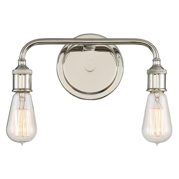Quoizel Menlo 2 Light Vanity Light in Imperial Silver