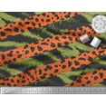thumbnail image 3 of Soimoi Green Viscose Chiffon Fabric Leopard & Wild Animal Skin Decor Fabric Printed BTY 42 Inch Wide, 3 of 3