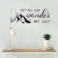 thumbnail image 6 of 1 Sheet Wander Quotes Wall Stickers Vinyl Wall Decor Stickers DIY Saying Wall Art Decal Sticker Home Decoration for Living Room Bedroom Bathroom Black(29x76cm), 6 of 7