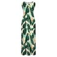 thumbnail image 4 of Nuoqisi Maxi Dress Summer Dresses 2026 Beach Summer Vacation Clothes Sleeveless V-Neck Sundresses Boho S-2XL, 4 of 8