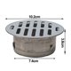 thumbnail image 3 of Tapa de desagüe de acero inoxidable para balcón, cubierta de desagüe de suelo redonda, tapa para tubería de lluvia de Ø83 mm, 3 of 8