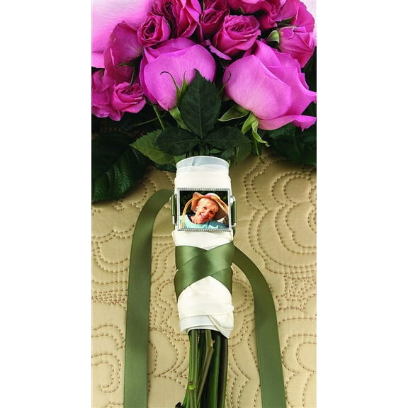 Silver Bouquet Photo Buckle