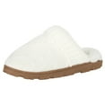 thumbnail image 4 of Jessica Simpson Women's Soft Cable Knit Slippers With Indoor/Outdoor Sole, 4 of 9